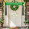 4E's Novelty Hanging St. Patricks Day Shamrock Wood Decor Sign, Green Wooden Door Hanger for Front Doors, Festive and Classy Saint Patricks Day Door Decoration, Lucky Shamrock Sign Home Decor
